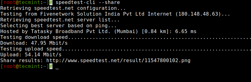 Check network speed for Linux VPS2