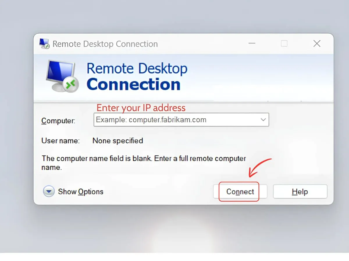 remote desktop connection