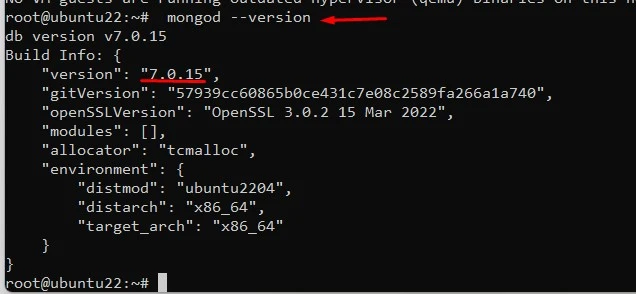 mongo version