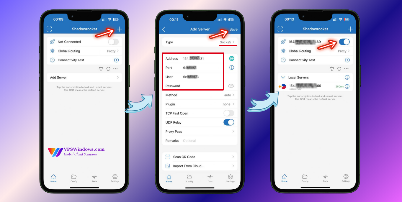 Use Proxy on iOS with Shadowrocket