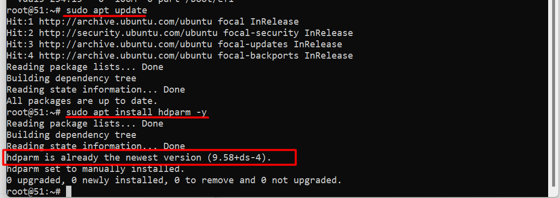 Install-hdparm-on-Ubuntu