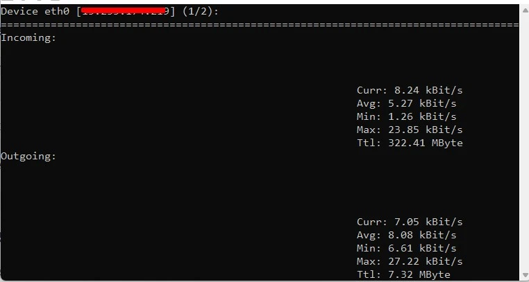 Use Nload to Monitor Network Bandwidth