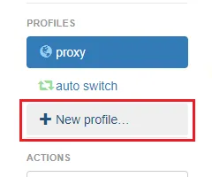 Create a New Profile
